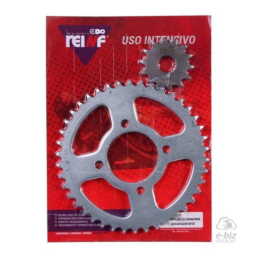 [REINF] Kit de transmisión C23 Corona Piñon 42 14-428 GN 125