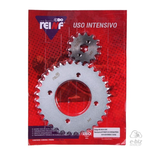 [REINF] Kit de transmisión C23 Corona Piñon 34 14-428 125 BIZ
