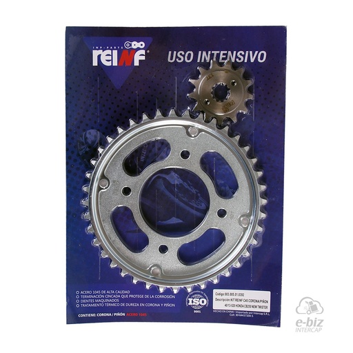 [REINF] Kit de transmisión C45 Corona Piñon 40 13-520 CB 250 NEW Twister
