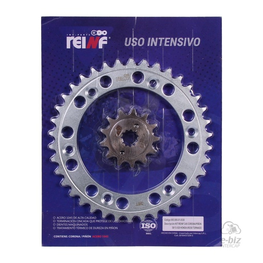 [REINF] Kit de transmisión C45 Corona Piñon 38 13-520 XR250 Tornado