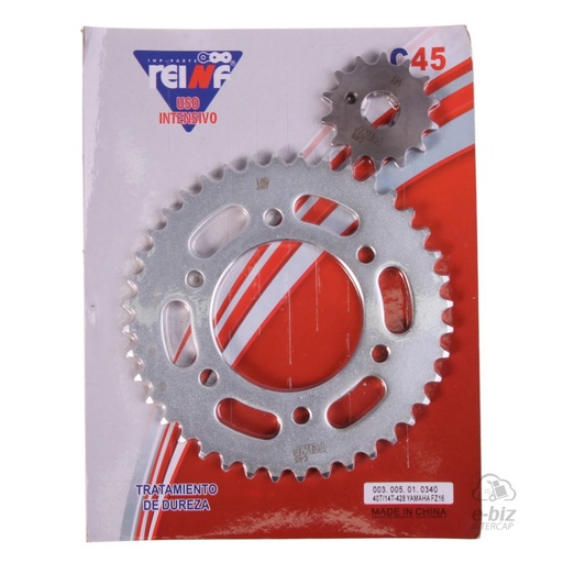 [REINF] Kit de transmisión C45 Corona Piñon 40 14-428 FZ16