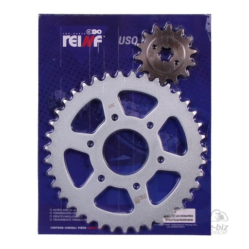 [REINF] Kit de transmisión C45 Corona Piñon 39 14-520 Rouser 200 NS AS