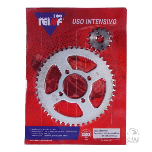 [REINF] Kit de transmisión C23 Corona Piñon 48 14-428 XTZ 125