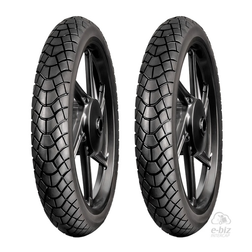 [DURTEC TIRES] Jgo de Cubiertas (2.75x18") UB-311 3.00 Honda CG 150 04-24, CG Titan 125 00-01, CG Titan NEW 150 14-19, Storm 125 07-12 || Yamaha YBR 125 00-24, YBR ED 125 12-23… (+1 marca · 1 modelo)