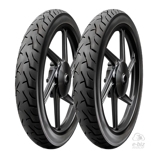 [DURTEC TIRES] Jgo de Cubiertas (2.75x18") TL UB-2305 Spider 90 Honda CG 150 04-24, CG Titan 125 00-01, CG Titan NEW 150 14-19, Storm 125 07-12 || Yamaha YBR 125 00-24, YBR ED 125 12-23… (+1 marca · 1 modelo)