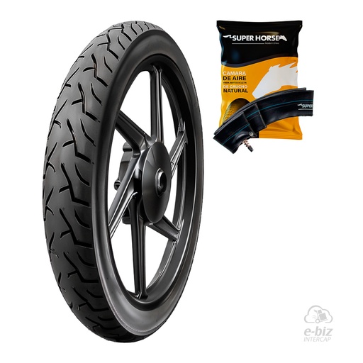 [DURTEC TIRES] Cubierta + Camara (2.50x17") | TT UB-2305 Spider Horse Corven Energy 110 06-15 || Honda Wave S 110 2015 || Mondial LD 110 2021 || Yamaha Crypton T 105 2002 || Zanella DUE 110 05-24 | 43P