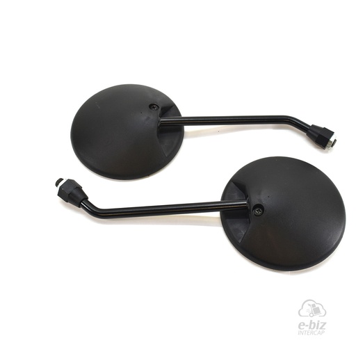 [MDA] Accesorios Juego Redondo C100 Simple Codo Rosca 10MM Varilla Negra Honda Biz 125 10-11, XR L 125 04-11