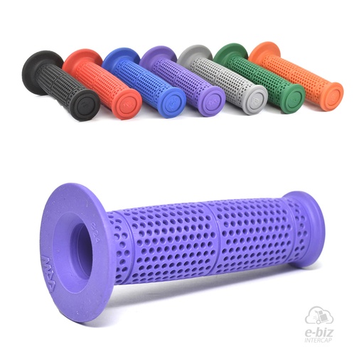 [MDA] Puños Progress Rubber 130MM Lila Honda XR 250-400-600-650 90-01, XR L 250 91-96, XR Tornado 250 05-24 || Motomel Skua 150 09-24 || Yamaha XT 225 93-01