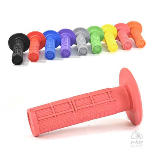 [MDA] Puños Evolution Rubber 115MM Rojo Coral Honda XR 250-400-600-650 90-01, XR L 250 91-96, XR Tornado 250 05-24 || Motomel Skua 150 09-24 || Yamaha XT 225 93-01