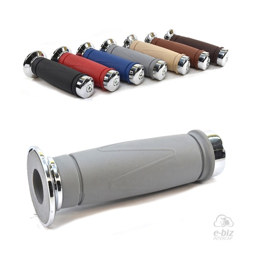 [MDA] Puños Styler Classic CON Punteras Aluminio-Rubber 120MM Gris