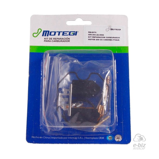 [Motegi] Kit de reparación de carburador CC Bomba Pique Corven Triax 250 2015 || Motomel Sirius 200 2018, XMM 250 2015