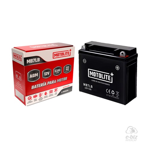 [MOTOLITE] Batería MB7LB 12N7A-3A 200 150 Brava ALTINO150 Cerro CE150 Honda Storm 125 07-12