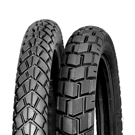 [Super Horse] Jgo de Cubiertas (2.75x21") Calle HDMA086+HDMA069 Kawasaki KLX L 150 15-19 || Motomel Skua 150 09-24 || Yamaha XT 225 93-01