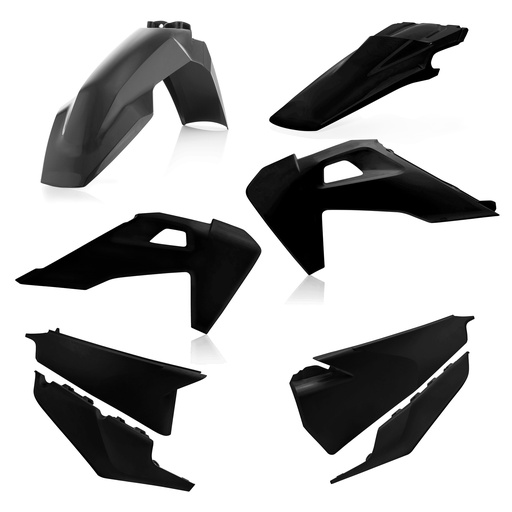 [Acerbis] Kit de plasticos completos [Color: Negro] Husqvarna FC 250-350-450 19-22, FC Rockstar 450 19-21, TC 125-250 19-22